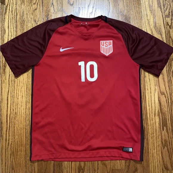 Nike Shirts Nike Christian Pulisic Team Usa Usmnt Jersey 2017 Red